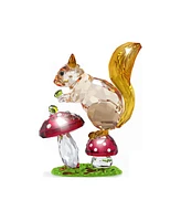 Swarovski Idyllia Squirrel and Mushrooms Figurine