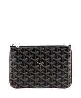 Pre-Owned Goyard Pm Senat Zip Pouch Coated Canvas