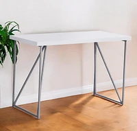 Ergonomic Computer Desk with Keyboard Tray and Monitor Stand