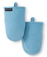 KitchenAid Gourmet Series Gridlines Mini Oven Mitts Set, Pack of 2