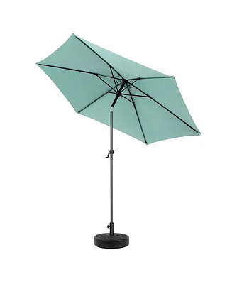 Mondawe 9FT Outdoor Patio Umbrella with Push Button Tilt and Crank