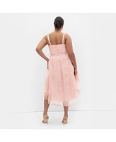 City Chic Plus Ambrosia Strapless Tulle Dress