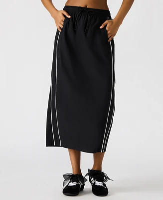 Steve Madden Women's Danielle Drawstring-Waist Maxi Skirt