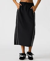Steve Madden Women's Danielle Drawstring-Waist Maxi Skirt
