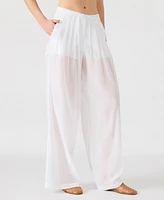 Steve Madden Women's Reeve Cotton Wide Leg Pants