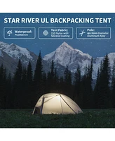 Naturehike Star River Ul 2 Person Backpacking Tent, Double Layer Waterproof Two Lightweight Cycling Tent