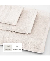 Linery & Co. Luxury 100% Combed Cotton 2-Pack Bath Sheet Set