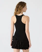Steve Madden Women's Clea Scoop-Neck Tiered-Ruffle Dress