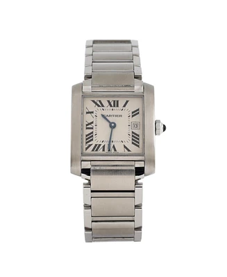 Pre-Owned Cartier Tank Francaise Quartz Watch in Stainless Steel 25mm