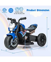 Kids Ride-on Motorcycle 6V Battery Powered Motorbike with Detachable Training Wheels