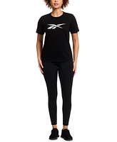 Reebok Women's Cotton Logo-Graphic Crewneck T-Shirt