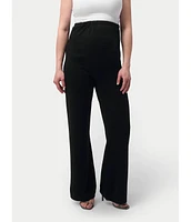 Gobi Cashmere Maternity Wide-Leg Knitted Pants