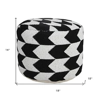 Soft Cotton Blend Ottoman for Footrest and Stylish Living Room Decor