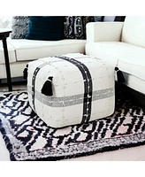 Cotton Ottoman Footrest for Living Room Comfort and Stylish Seating