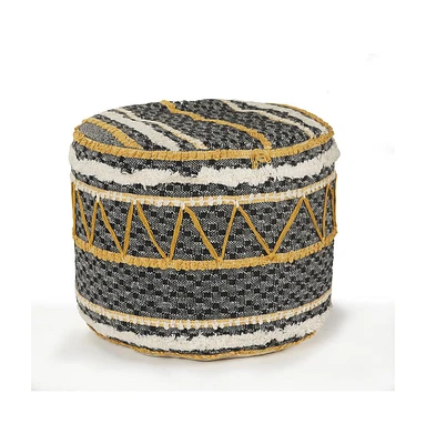Cotton Ottoman Footrest for Living Room Seating and Cozy Home Decor
