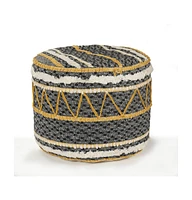 Cotton Ottoman Footrest for Living Room Seating and Cozy Home Decor