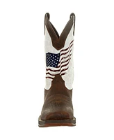 Durango Men's Rebel by Distressed Flag Embroidery Western Boot