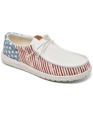 Hey Dude Men's Wally Americana Casual Moccasin Sneakers from Finish Line