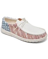 Hey Dude Men's Wally Americana Casual Moccasin Sneakers from Finish Line