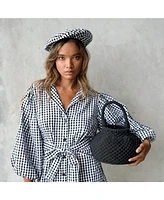 Naga Macrame Bucket Bag In Black