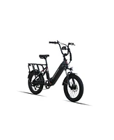 Hauler Electric Bike for Adults, 20"3.0 Fat Tire Ebike 48V 15Ah Removable Integrated Lithium Battery, 750W Powerful Motor, E-Bike with 7 Speed Ge