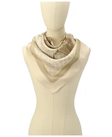 Coach Stacked Tabby Bags Print Silk Square Scarf