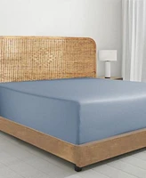 Cool Percale Fitted Sheet Only 100 Organic Cotton Fully Elasticized With Deep Pocket By California Design Den