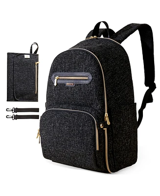Sunveno Convertible Tweed Diaper Backpack