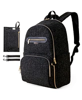Sunveno Convertible Tweed Diaper Backpack