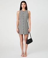 French Connection Women's Gingham Button-Front Mini Dress