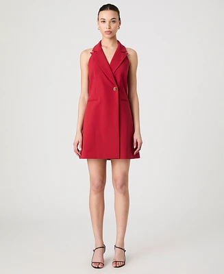 French Connection Women's Whisper Halter Neck Blazer Dress