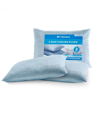 Columbia 2-Pack Cooling Comfort Pillow, Standard/Queen