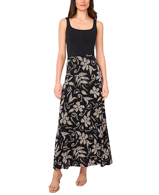 Vince Camuto Women's Printed Pull-On Maxi Skirt