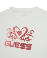 Guess Big Girl Short Sleeve with Shiny Foil Print Logo T-Shirt