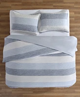 Levtex Sand Stripes Textured -Pc. Duvet Cover Set