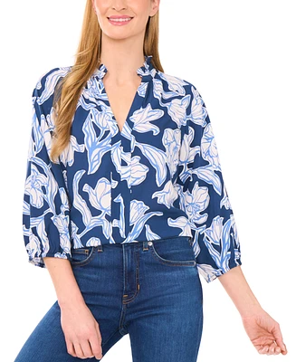CeCe Women's Printed Raglan Top