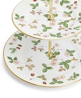 Wedgwood Wild Strawberry 2-Tier Cake Stand