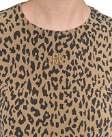 Dkny Jeans Women's Cheetah-Print Short-Sleeve T-Shirt - JFW