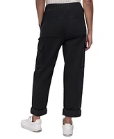 Dkny Jeans Women's High-Rise Pull-On Cargo Pants - PBL