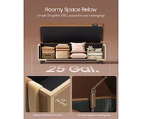Songmics Home Entryway Storage Ottoman Bench