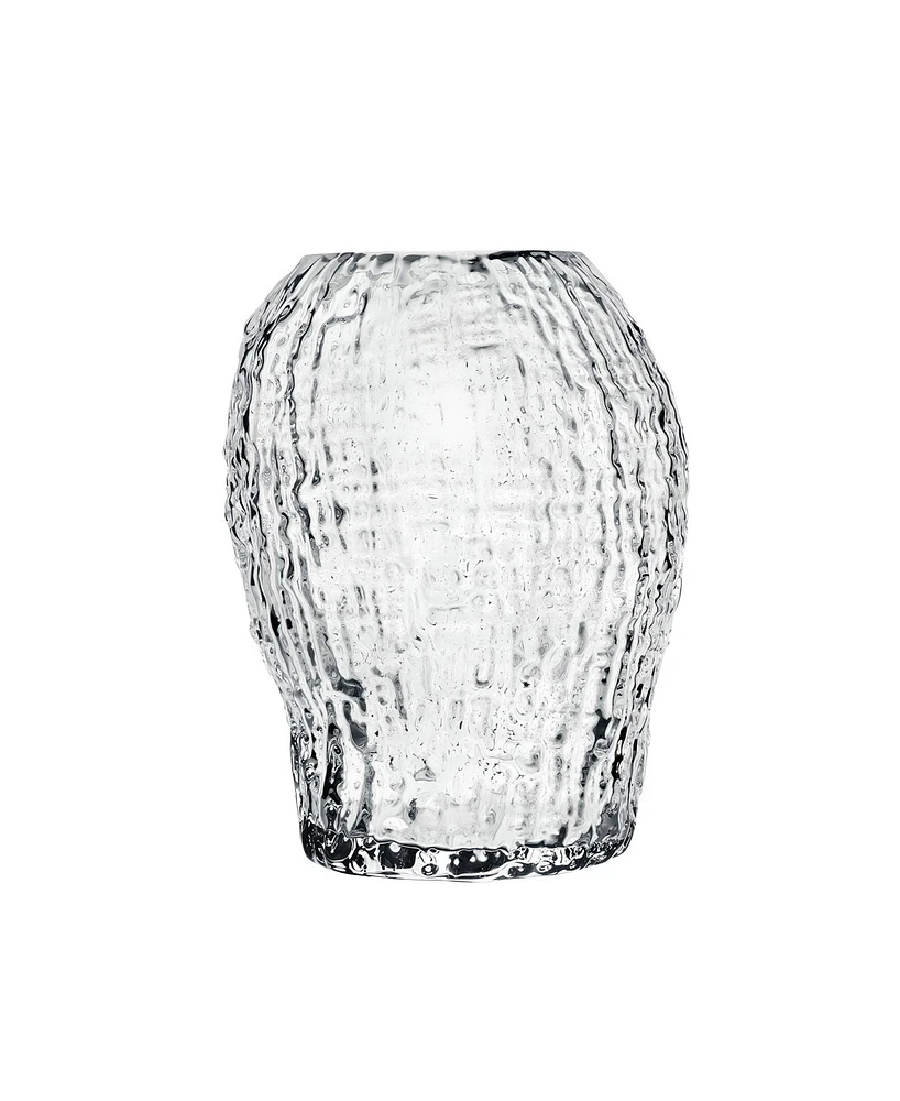 Nude Glass Clear Small Molten Vase