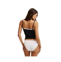 Cotton On Women's Peached Jersey Lace Cami