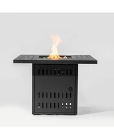 34inches Steel fire pit table Gas Fire Pit for Outdoor Outside Patio