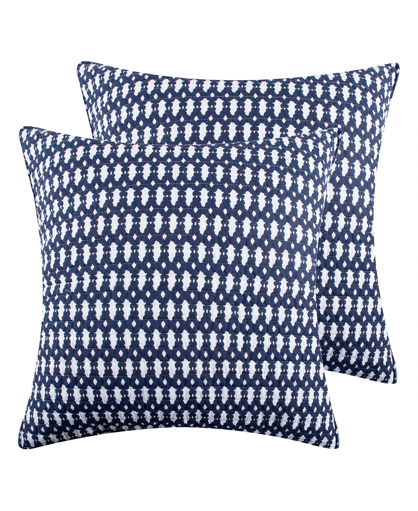 Levtex Night Garden 2-Pc. Sham Set, European