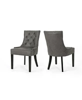Diamond Stitch Slate Dining Chairs