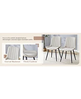 Black Marble Dining Set: 55" Table & 4 Gray Pu Chairs