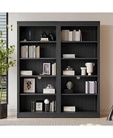 83" Tall 5-Tier Bookcase with Light & Adjustable Shelves