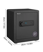 Safe Box: Fireproof Bag, Smart Alert, Removable Shelf
