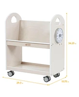 ECR4Kids Mobile Book Cart with Countdown Timer