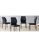 Streamdale Furniture Chateau De Ville Counter Height Chair (Set-2), Fabric & Cherry